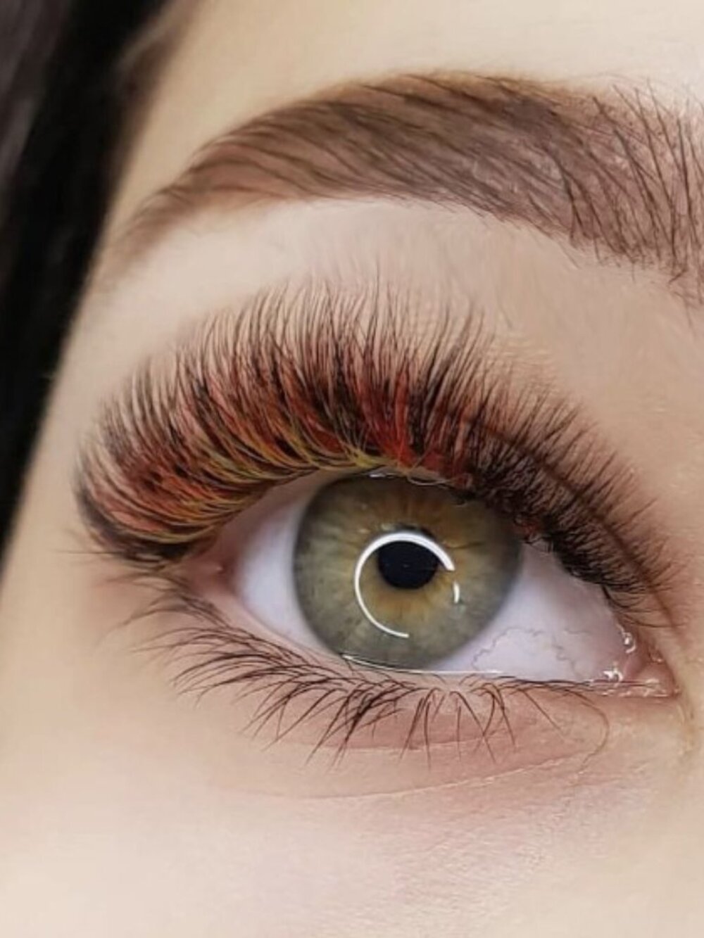 Eyelash Color Extensions 4 color Mix 12 strips C curve 0.12mm